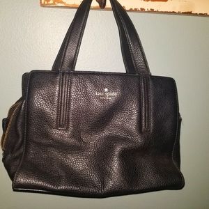 Kate Spade Black Pebble Leather Satchel